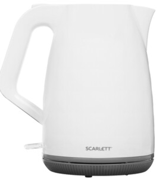 Чайник электрический Scarlett SC-EK18P49 1.7 л, 2200 Вт, белый/серый (корпус: пластик)