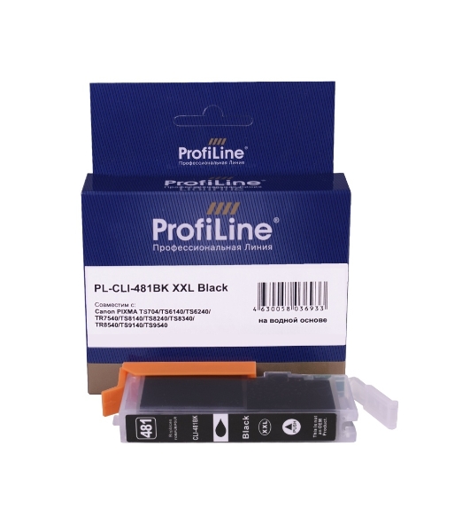 Картридж струйный ProfiLine PL-CLI-481BK XXL для принтеров Canon PIXMA TS6140/TS6240/TR7540/TS8140/TS8240/TR8540/TS9140 с чернилами Black