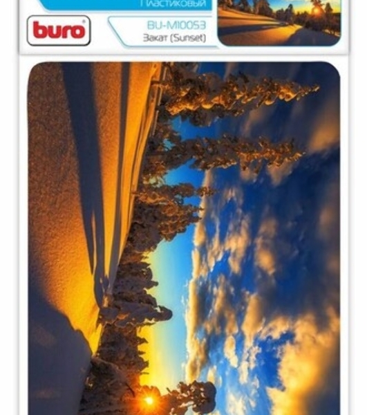 Коврик для мыши Buro BU-M10053 пластиковый, закат, 230 х 180 х 2 мм