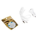 Автомобильная зарядка (от прикуривателя) 2USB 2.4A для micro USB More choice AC22m белый, фото3