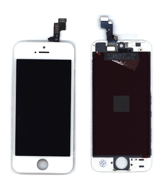 Дисплей для Apple iPhone 5S в сборе с тачскрином (AAA) белый