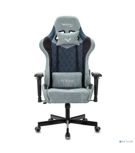 Кресло Бюрократ VIKING 7 KNIGHT BL FABRIC синий, ткань, 120 кг, механизм качания