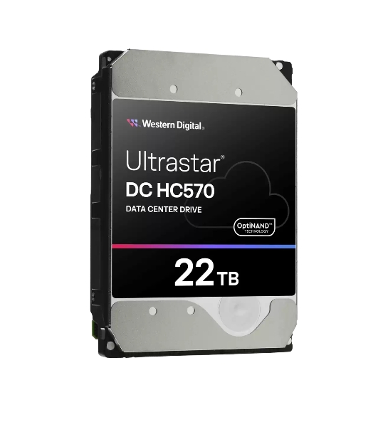 Жесткий диск серверный Western Digital 3.5'; 22Tb Ultrastar DC HC570 (WUH722222ALE6L4) SATA 6Gb/s, 7200rpm, 512MB, 4k/512e, Helium, Bulk
