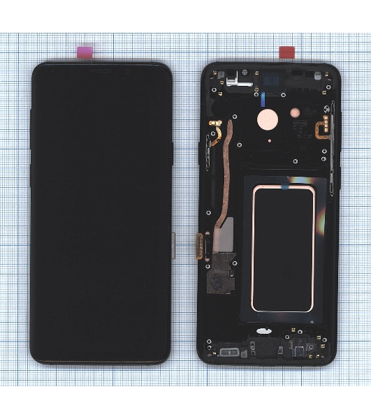 Дисплей (модуль) для Samsung Galaxy S9 Plus SM-G965F в сборе с тачскрином (Oled) черный