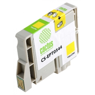 Картридж струйный Cactus CS-EPT0544 желтый для Epson Stylus Photo R800/R1800 (16,2мл)