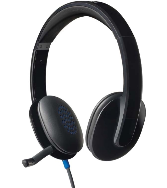 Гарнитура Logitech USB Headset H540 чёрный, проводная, USB