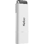 Флешка USB Netac U185 128Gb NT03U185N-128G-20WH, USB 2.0, с колпачком, пластиковая белая, фото4