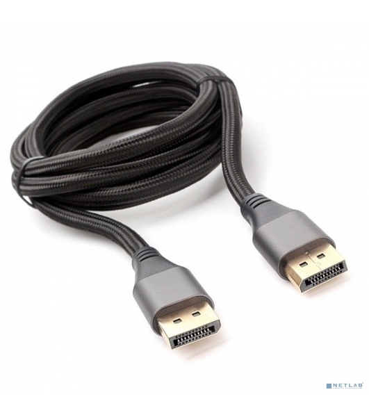 Кабель DisplayPort Cablexpert CC-DP8K-6, v1.4, 1.8м, 20M/20M, нейлоновая оплетка, метал. разъемы, пакет