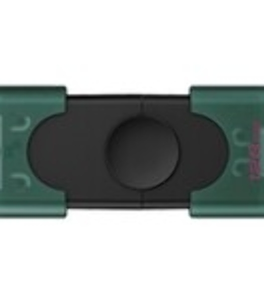 Флешка USB Kingston DataTraveler Duo (DTDEG2/128Gb), 128Gb, USB 3.2/Type-C, R/W 100/60, зеленая