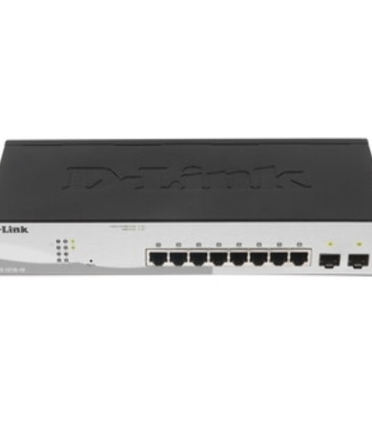 Коммутатор D-Link DGS-1210-10/F1A, 8×1 Гбит/с + 2×1 Гбит/с SFP, настраиваемый