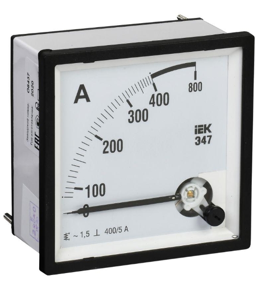 Амперметр Э47 72х72мм 400/5А кл. точн. 1.5 IEK IPA10-6-0400-E