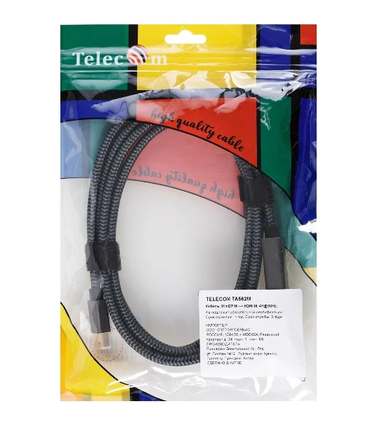 Кабель miniDisplayPort M-> HDMI M 4K@60Hz 1.8m Telecom,оплетка (TA562M-1.8M)