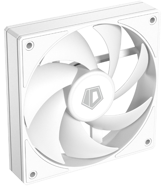 Вентилятор для корпуса ID-Cooling AF-125-W белый, 120 мм, 2000 об/мин, 29.85 дБ, 4 pin