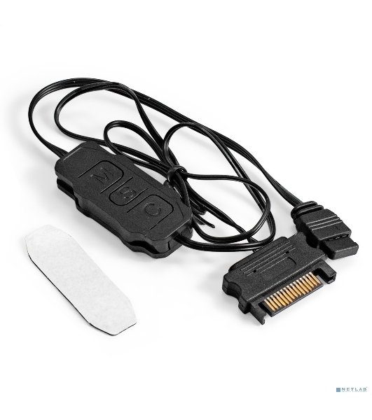 Контроллер ExeGate SATA.ARGb3pin для вентиляторов с подсветкой ARGb 5V 3pin (SATA, ARGb 5V 3pin)