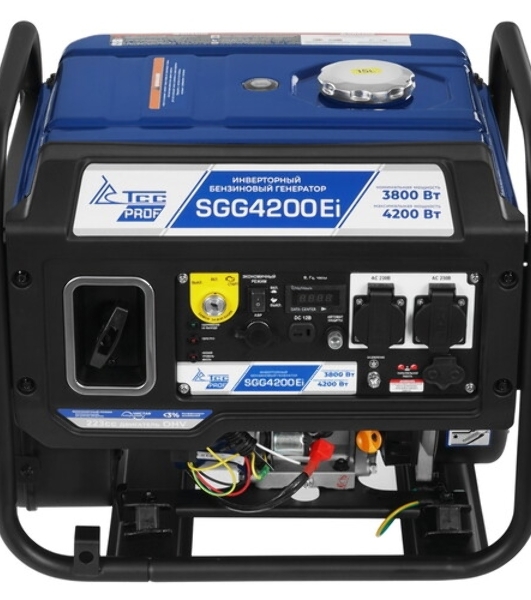Электрогенератор бензиновый инверторный ТСС SGG 4200Ei, 4.8 кВт, 74 дБ, 35 кг