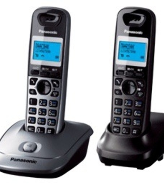 Телефон беспроводной (DECT) Panasonic KX-TG2512RU1 Доп трубка в комплекте, АОН, Caller ID, спикерфон, полифония