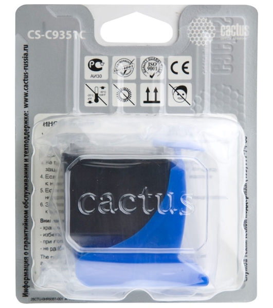 Картридж струйный Cactus CS-C9351C №21XL черный (20 мл) для HP DJ 3920/3940/D1360/D1460/D1470/D1560/D2330/D2360