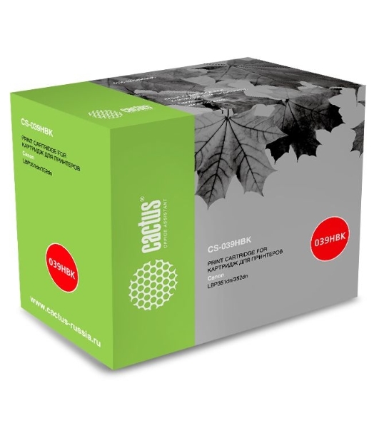 Картридж лазерный Cactus CS-039HBK черный (25000 стр.) для Canon LBP 351x i-Sensys/352x i-Sensys