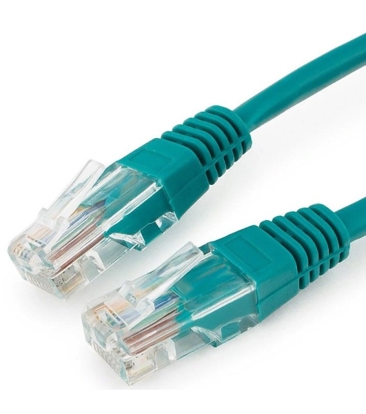 Патч-корд UTP Cablexpert cat.5e 0.25м, литой, многожильный, зеленый