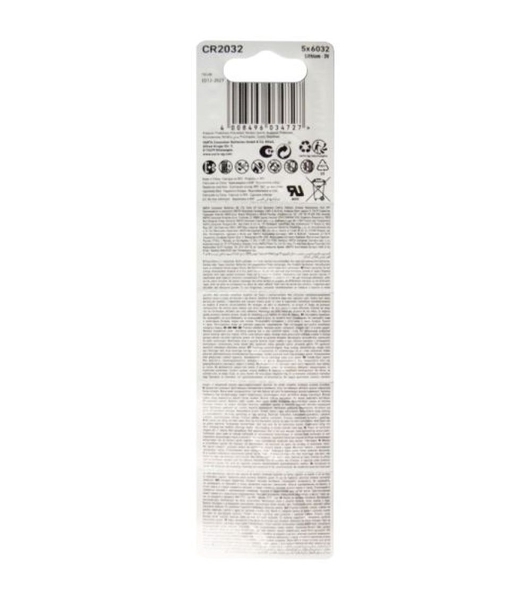 Батарейка Varta ENERGY CR2032 BL5 Lithium 3V (6032) (5/100/500) (5 шт.)