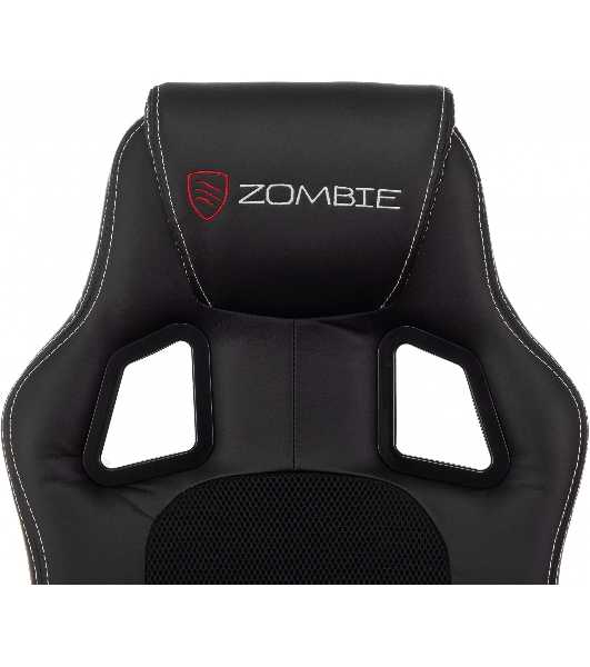 Кресло Zombie Arena черный, экокожа, 120 кг, механизм качания