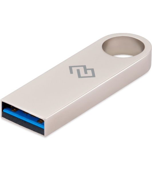 Флешка USB Digma DRIVE3 (DGFUL064A30SR), 64Gb, USB 3.0, R/W 70/30, серебристый