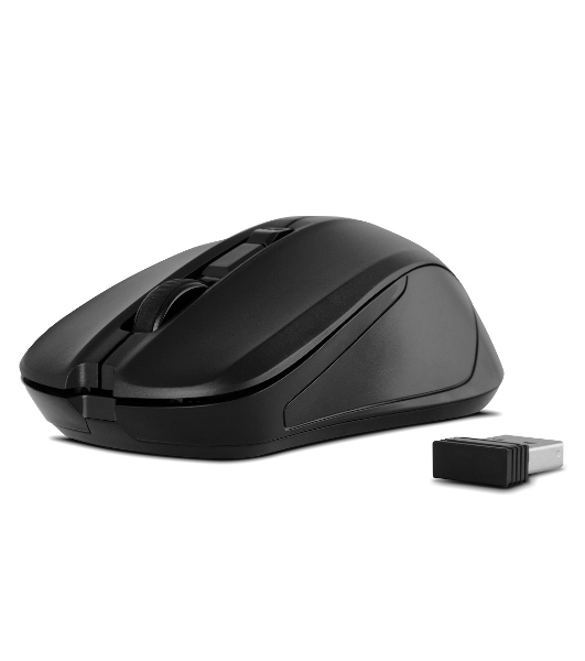 Мышь беспроводная SVEN RX-270W черный, 1600 dpi, радиоканал, USB, кнопки - 4