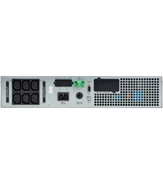 Источник бесперебойного питания однофазный Online 1000 Ва/1000 Вт, Rack mount, c LCD дисплеем 24VDC с АКБ 2U 2х9AH