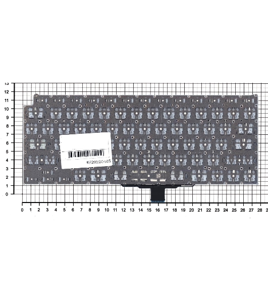 Клавиатура для ноутбука Apple MacBook Air 13 Retina M1 A2337 Late 2020 плоский Enter черная
