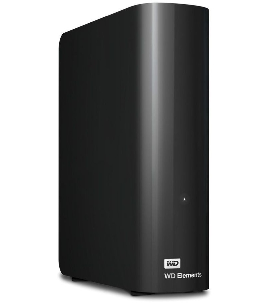 Внешний HDD 3.5' Western Digital Elements Desktop, 18TB, USB 3.2 Gen 1 Type-A, 5400 rpm, черный