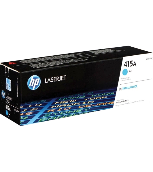 Тонер Картридж HP 415A W2031A голубой (2100 стр.) для HP HP LJ M454/MFP M479