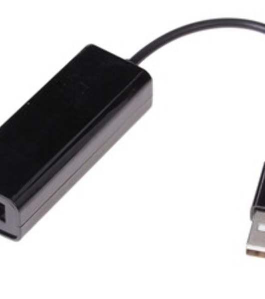 Адаптер USB Ethernet Кабель-адаптер USB2.0 -> RJ45 10/100 Мбит/с, 10см. 5bites UA2-45-02BK