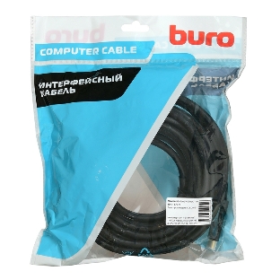 Кабель аудио-видео Buro HDMI (m)/HDMI (m) 10м. позолоченные контакты черный