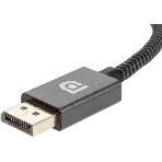 Кабель-переходник DP --> HDMI-F 0.2m, серый металлик, оплетка, 4K@60Hz, Telecom (TA560), фото7