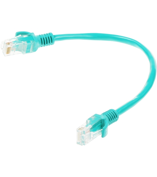 Патч-корд UTP Cablexpert cat.5e 0.25м, литой, многожильный, зеленый