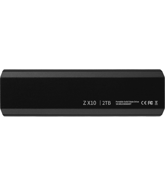 Внешний SSD Netac ZX10, 2TB, USB 3.2 Gen 2 Type-C, R/W 1050/1050, черный