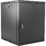 Шкаф коммутационный ЦМО (ШРН-9.500.1-9005) настенный 9U 600x529 мм пер. дв. металл 200 кг черный 470 мм 180 град., фото4