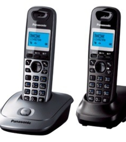 Телефон беспроводной (DECT) Panasonic KX-TG2512RU2 Доп трубка в комплекте, АОН, Caller ID, спикерфон, полифония