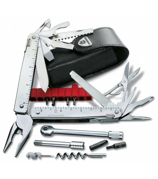 Мультитул Victorinox SwissTool X Plus Ratchet (3.0339.L) 115мм 40функций серебристый карт.коробка