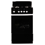 Плита газовая De Luxe 5040.38Г (Щ) черный, конфорок 4 шт, духовка 43 л, 50 см x 85 см x 50 см, фото 1