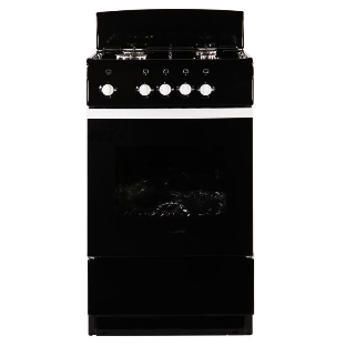 Плита газовая De Luxe 5040.38Г (Щ) черный, конфорок 4 шт, духовка 43 л, 50 см x 85 см x 50 см
