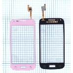Сенсорное стекло (тачскрин) для Samsung Galaxy Core Plus SM-G350 розовое, фото2