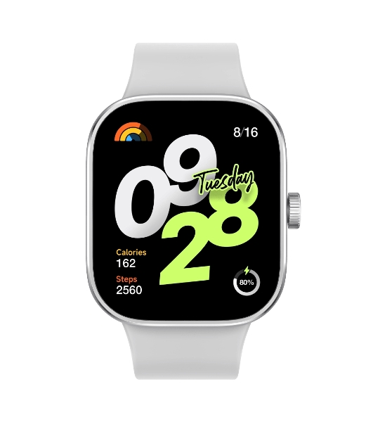 Умные часы Redmi Watch 4, 1.97Э', AMOLED, Bluetooth, NFC, WR50, серебристый / серый