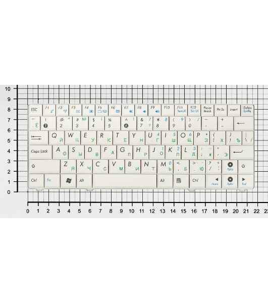 Клавиатура для ноутбука Asus Eee PC 900HA 900SD T91 белый