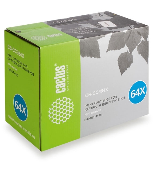 Картридж лазерный Cactus CS-CC364XS черный (24000 стр.) для HP Laser Jet P4015/P4515