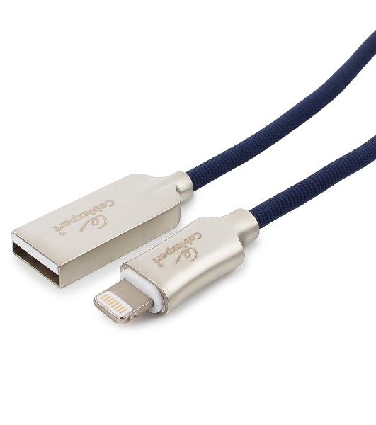 Кабель USB Cablexpert для Apple CC-P-APUSB02Bl-1M, MFI, AM/Lightning, серия Platinum, длина 1м, синий, блистер