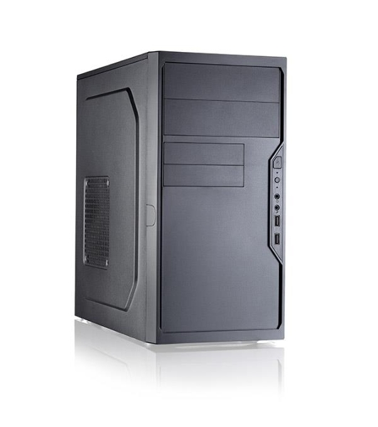 Компьютерный корпус с блоком питания 450Вт. Case Foxline FL-733, mATX, 2x5.25EXT, 2x3.5EXT, 5x3.5INT, 2xUSB 2.0, HDA, w/o FAN, w/450W ATX PSU, w/1.2m EU pwr cord