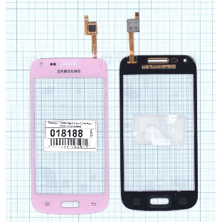 Сенсорное стекло (тачскрин) для Samsung Galaxy Core Plus SM-G350 розовое