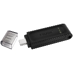 Флешка USB Kingston DataTraveler DT70 (DT70/64Gb), 64Gb, USB Type-C 3.2, R/W 70/45, черный, фото3