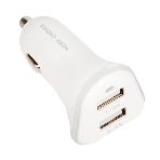 Автомобильная зарядка (от прикуривателя) 2USB 2.4A для micro USB More choice AC22m белый, фото2